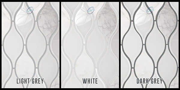 White Grout Mosaics